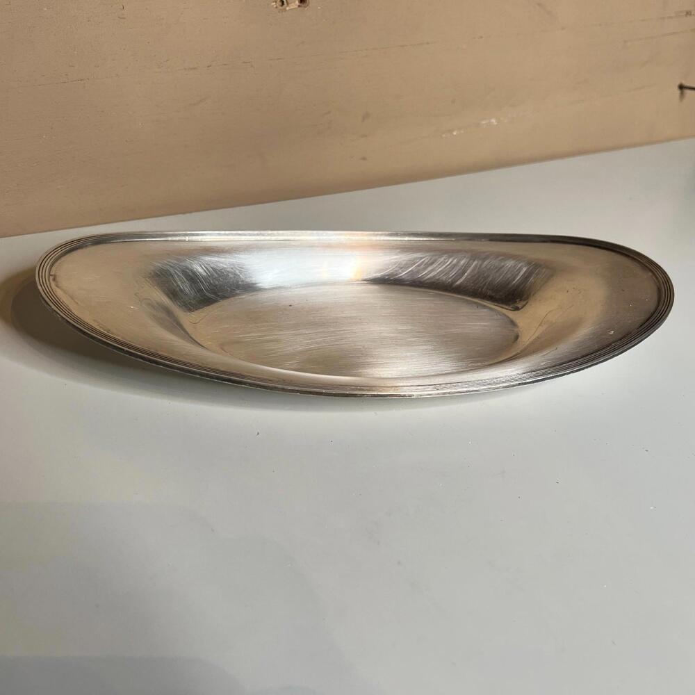 Vintage Gorham Silverplate Oval Serving Tray Mid Century‎ Classic Tableware